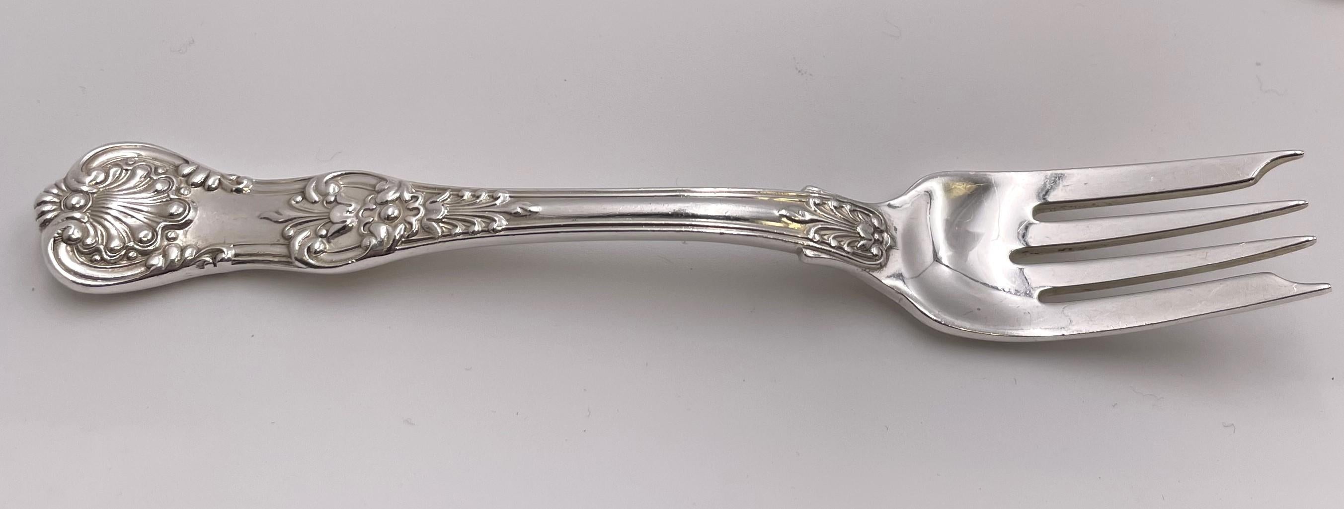 Tiffany & Co. Service de couverts de 98 pièces en argent sterling à motif King anglais en vente 8
