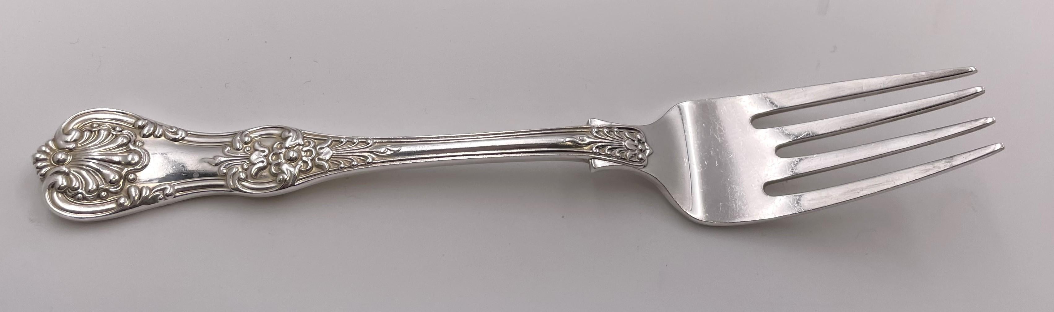 Tiffany & Co. Service de couverts de 98 pièces en argent sterling à motif King anglais en vente 10