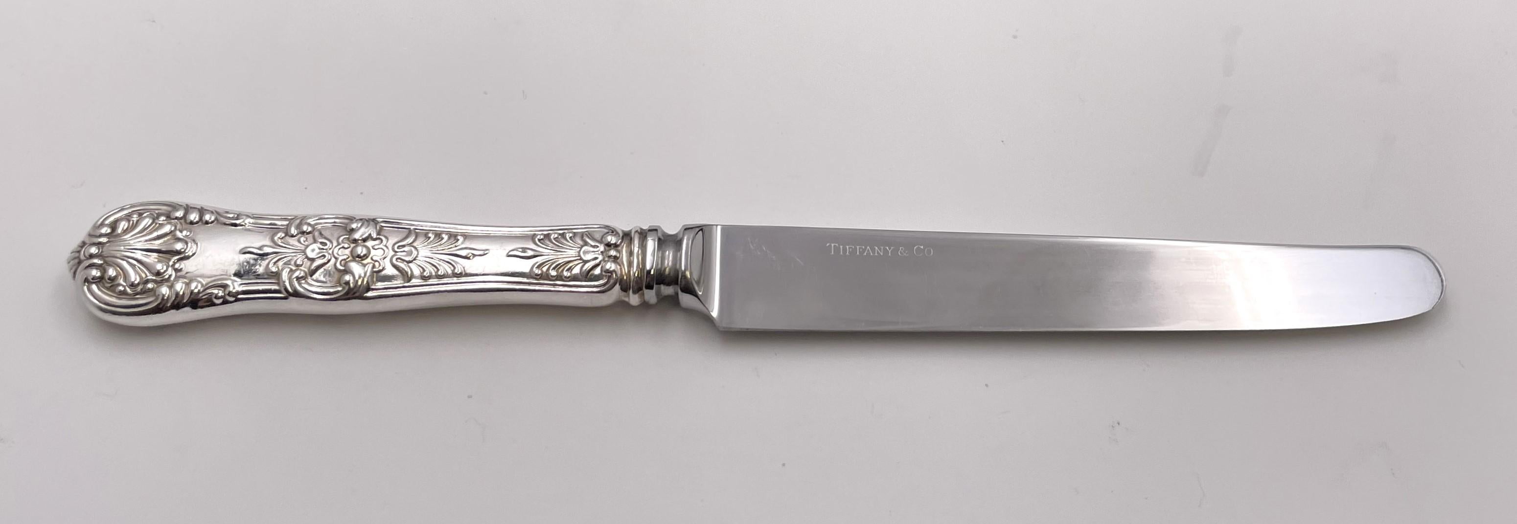 Américain Tiffany & Co. Service de couverts de 98 pièces en argent sterling à motif King anglais en vente
