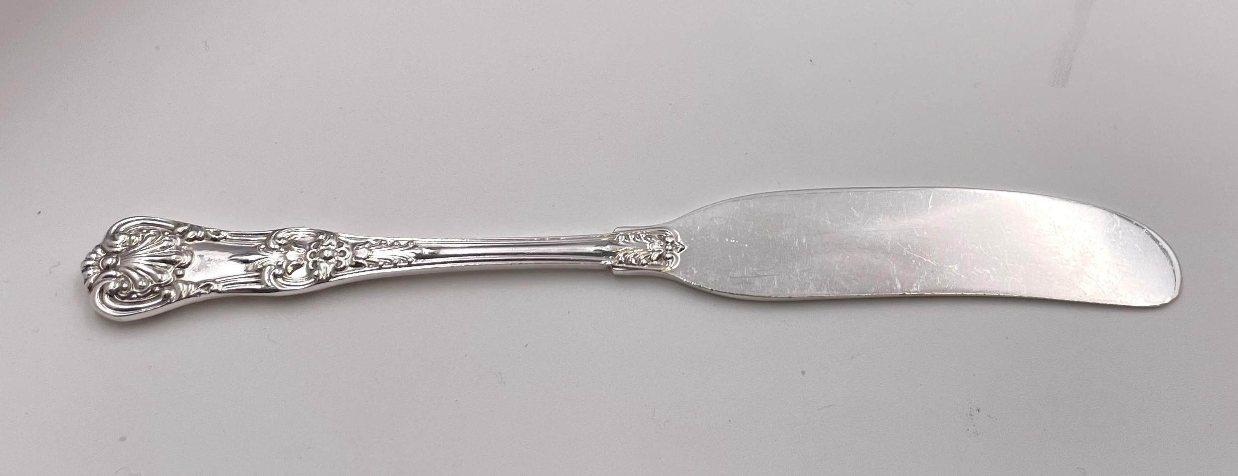 Tiffany & Co. Service de couverts de 98 pièces en argent sterling à motif King anglais Bon état - En vente à New York, NY