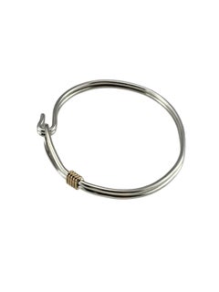 Tiffany & Co. Sterling Silver and 14K Yellow Gold Hook Bangle Bracelet #25449