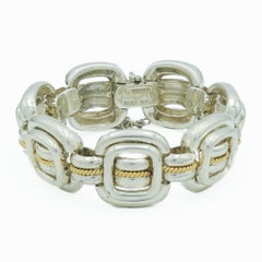 Tiffany & Co. Armband aus Sterlingsilber und 18 Karat Gelbgold