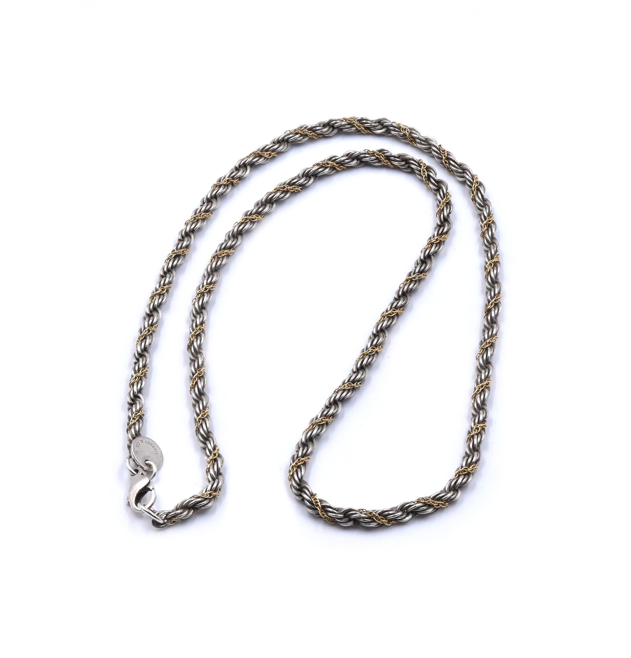 18 Karat Yellow Gold Rope Chain 