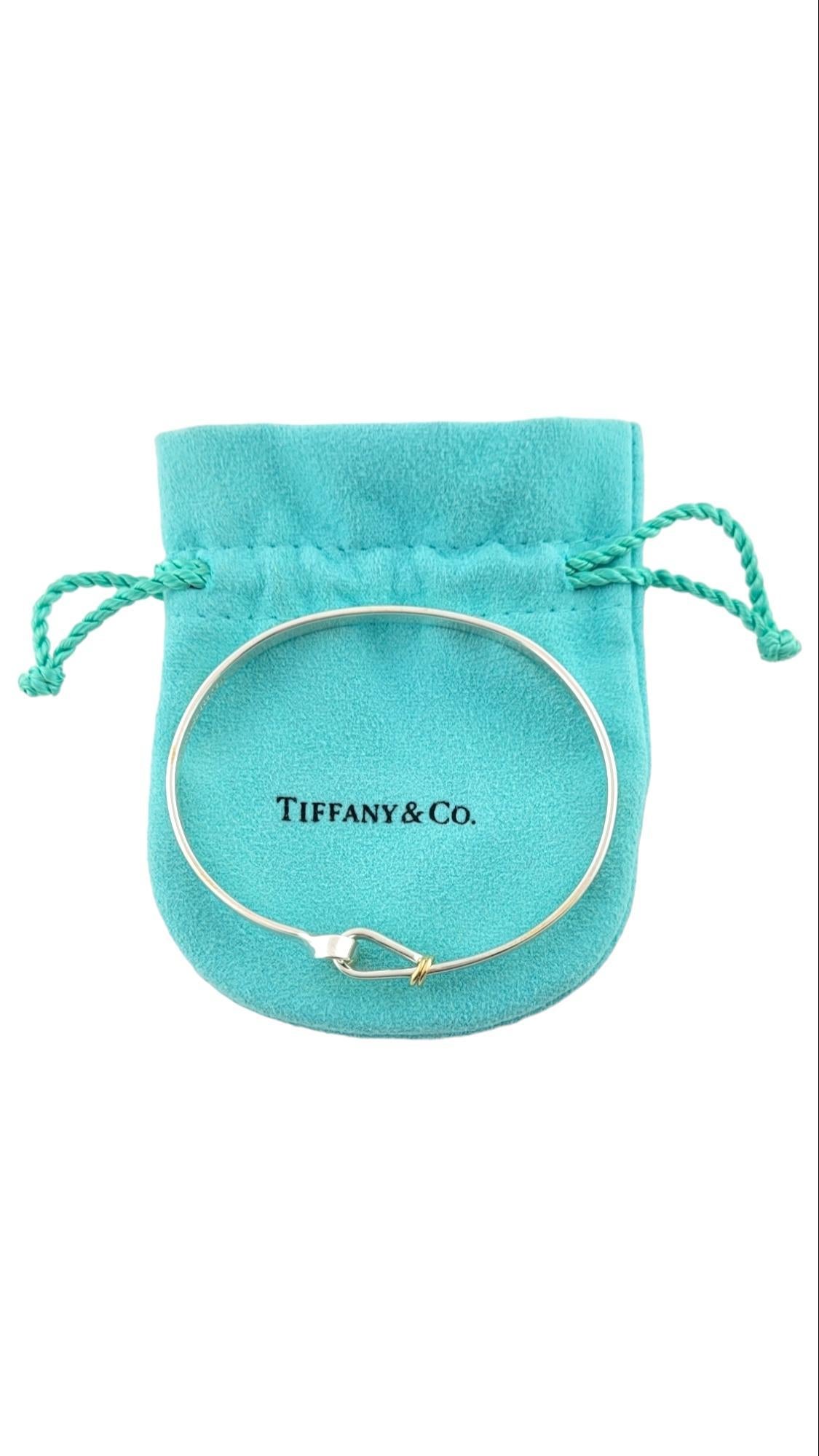 Tiffany & Co. Sterling Silver and 18K Gold Hook and Eye Bracelet #15820 1