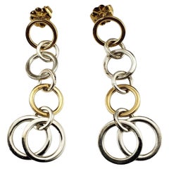 Tiffany & Co. Pendants d'oreilles en argent sterling et or jaune 18 carats #17453