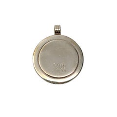 Tiffany & Co. Sterling Silver and 18K Yellow Gold Disc Pendant