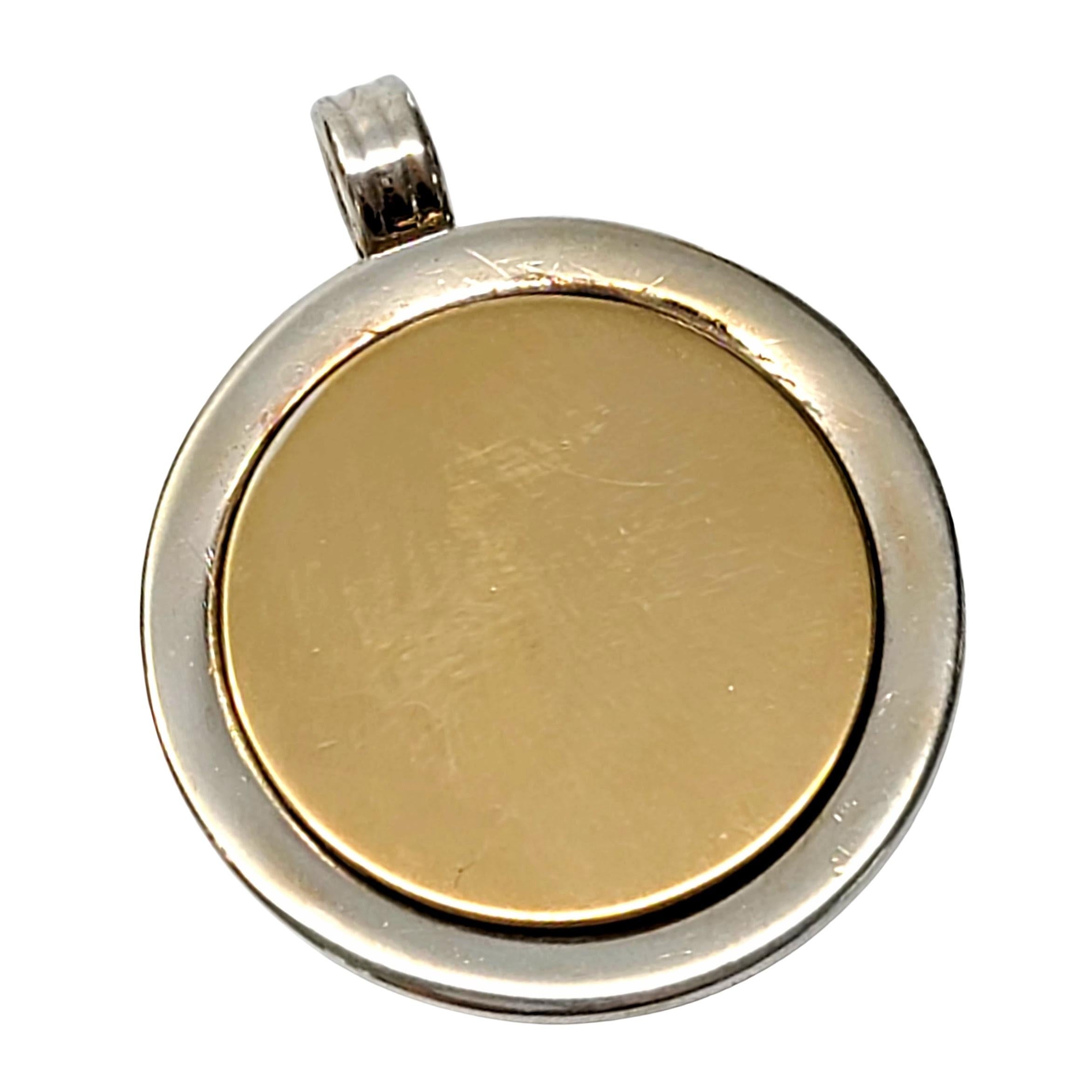 tiffany gold disc necklace