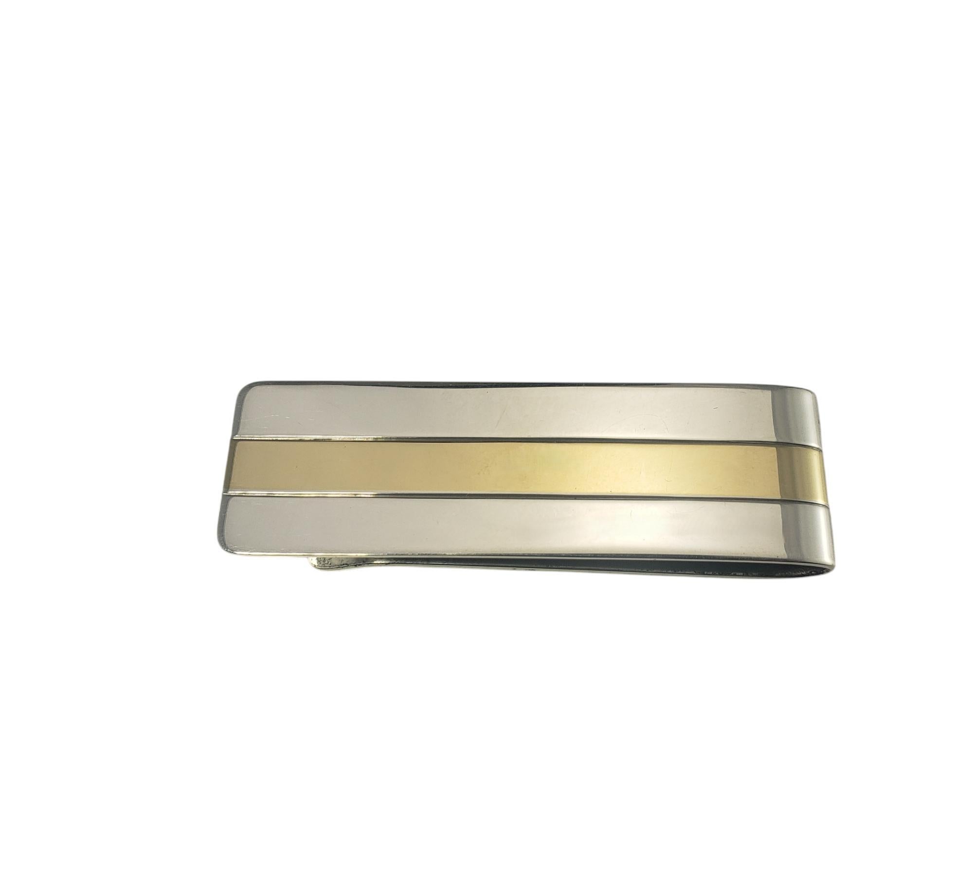 De los hombres Tiffany & Co. Pinza para billetes geométrica de plata de ley y oro amarillo de 18 quilates nº 19637 en venta