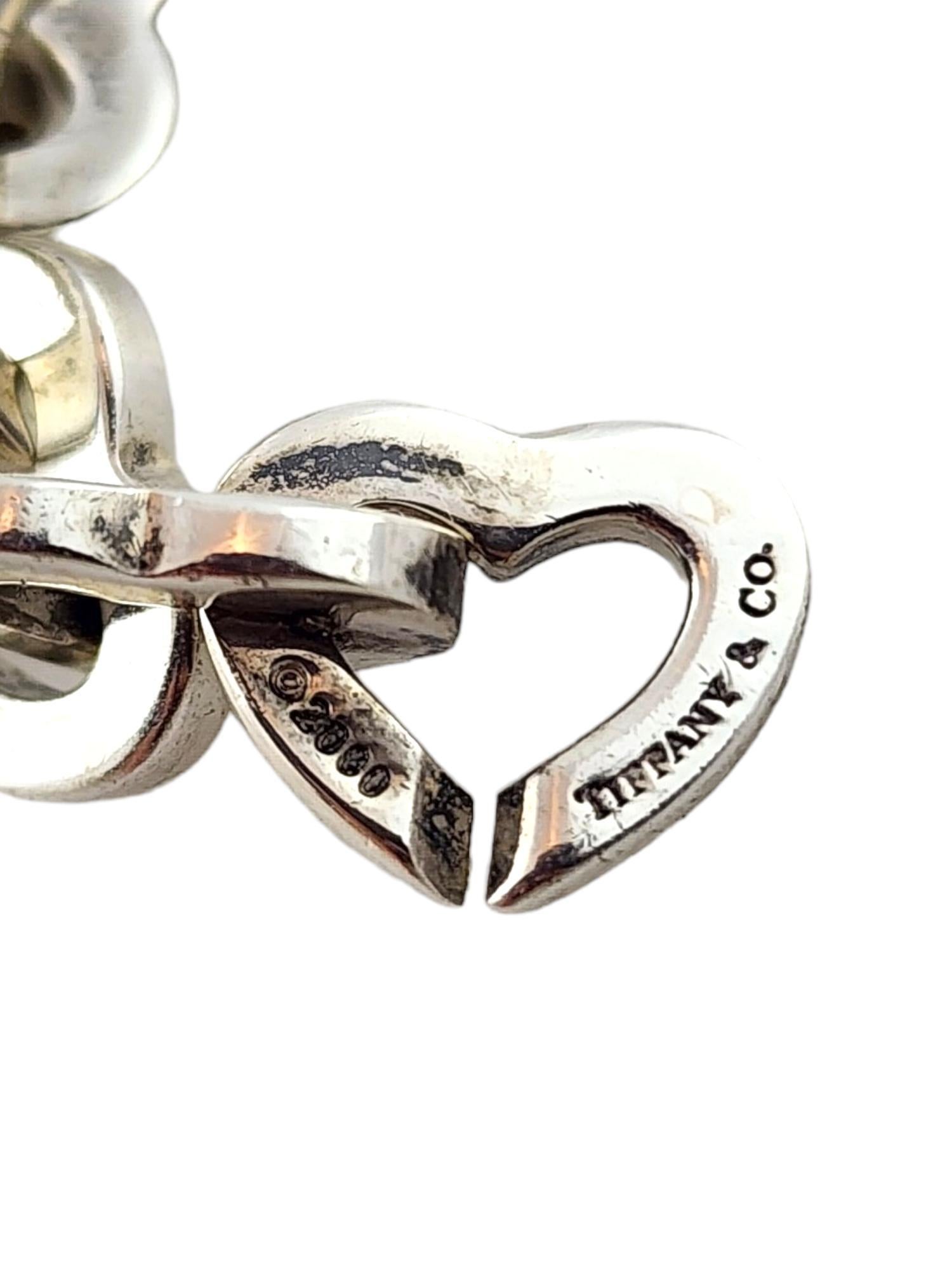 Tiffany & Co Sterling Silver and 18K Yellow Gold Heart Link Bracelet #18290 3