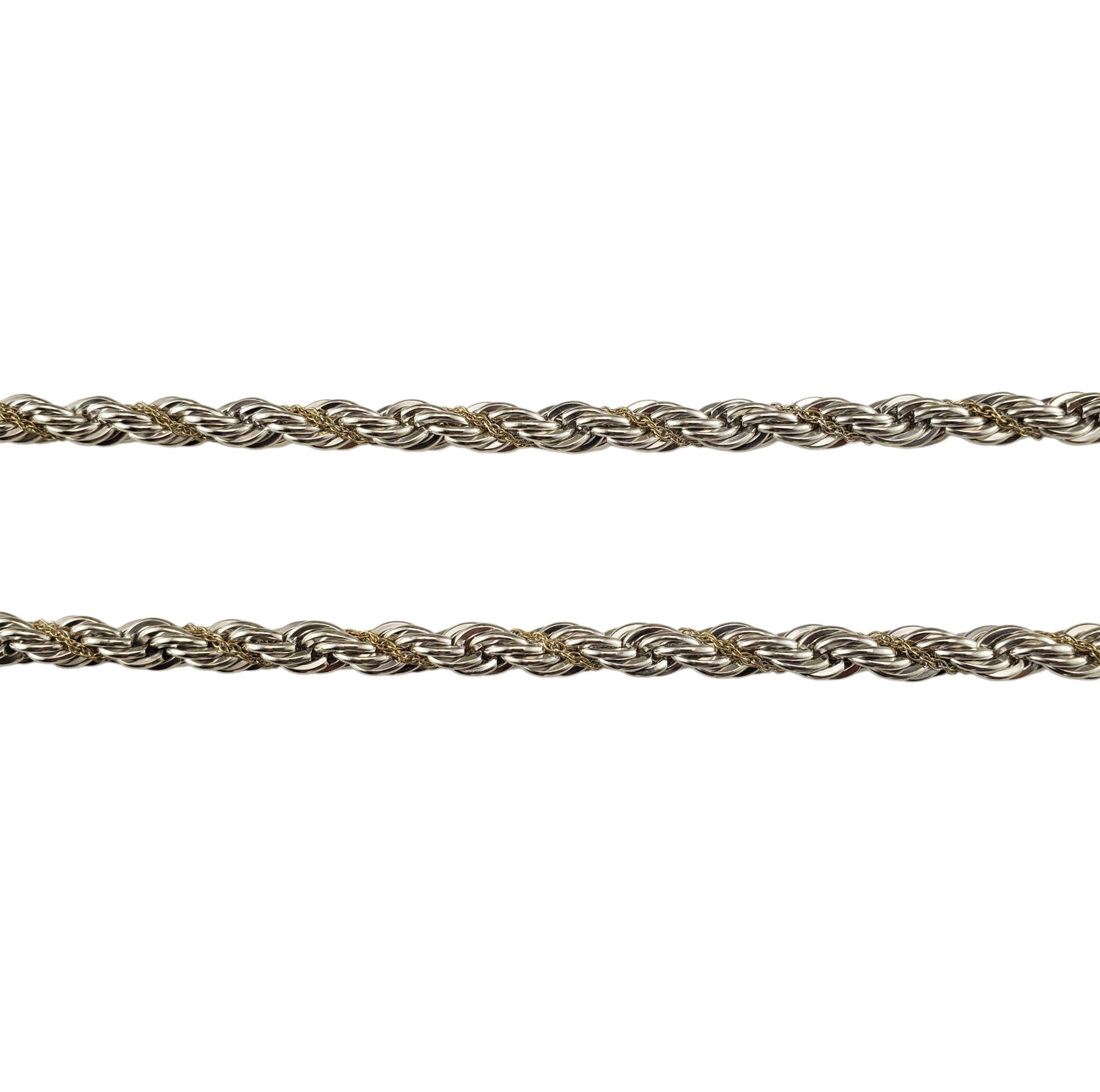 Contemporaneo Tiffany & Co. Collana a catena in argento sterling e oro giallo 18 carati #23261 in vendita