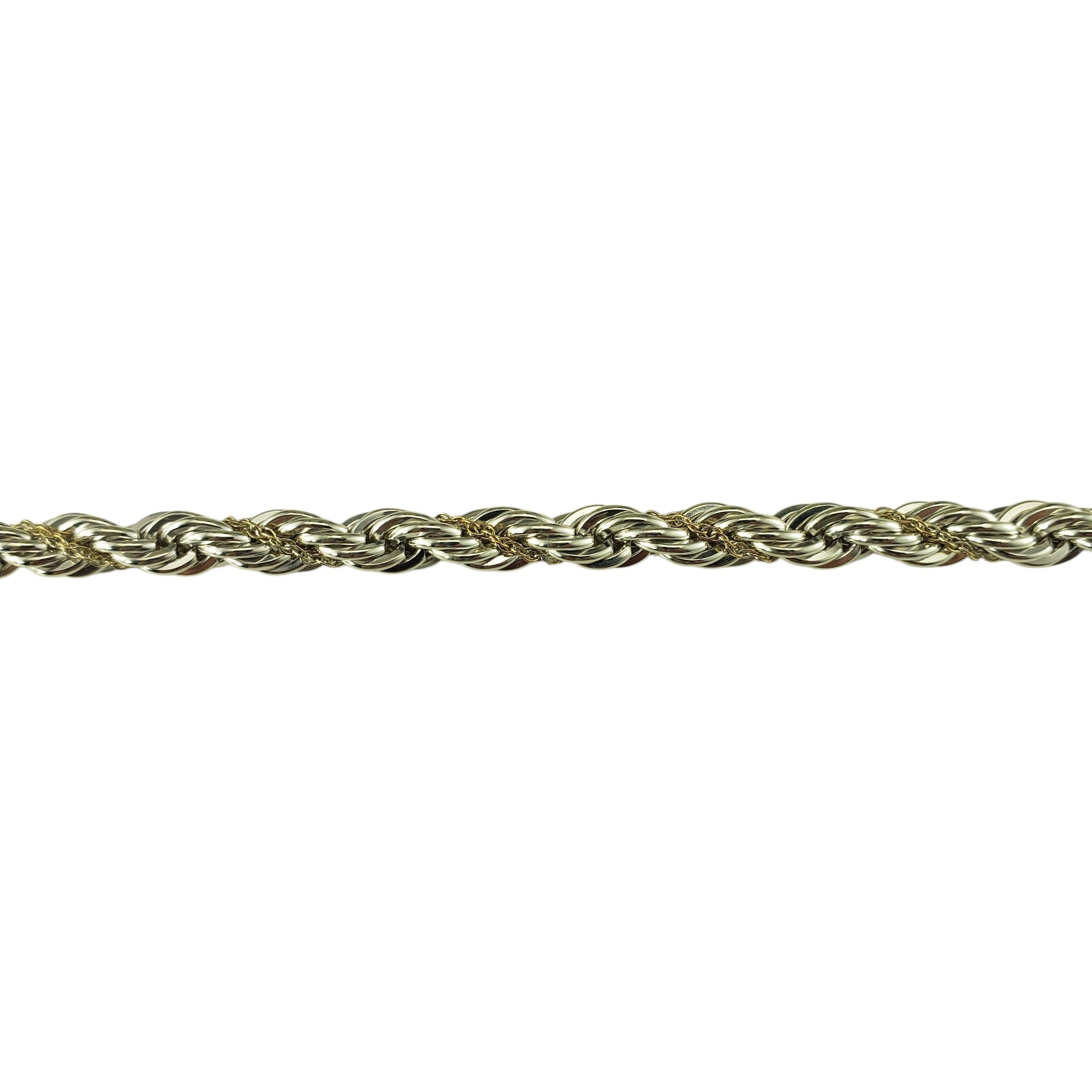 Tiffany & Co. Collana a catena in argento sterling e oro giallo 18 carati #23261 In condizioni buone in vendita a Washington Depot, CT
