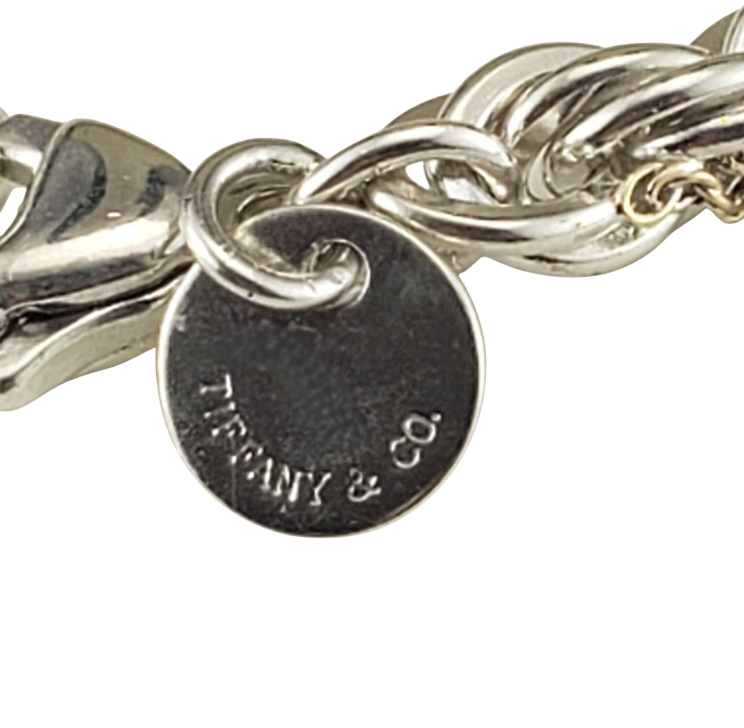 Tiffany & Co. Collana a catena in argento sterling e oro giallo 18 carati #23261 in vendita 1