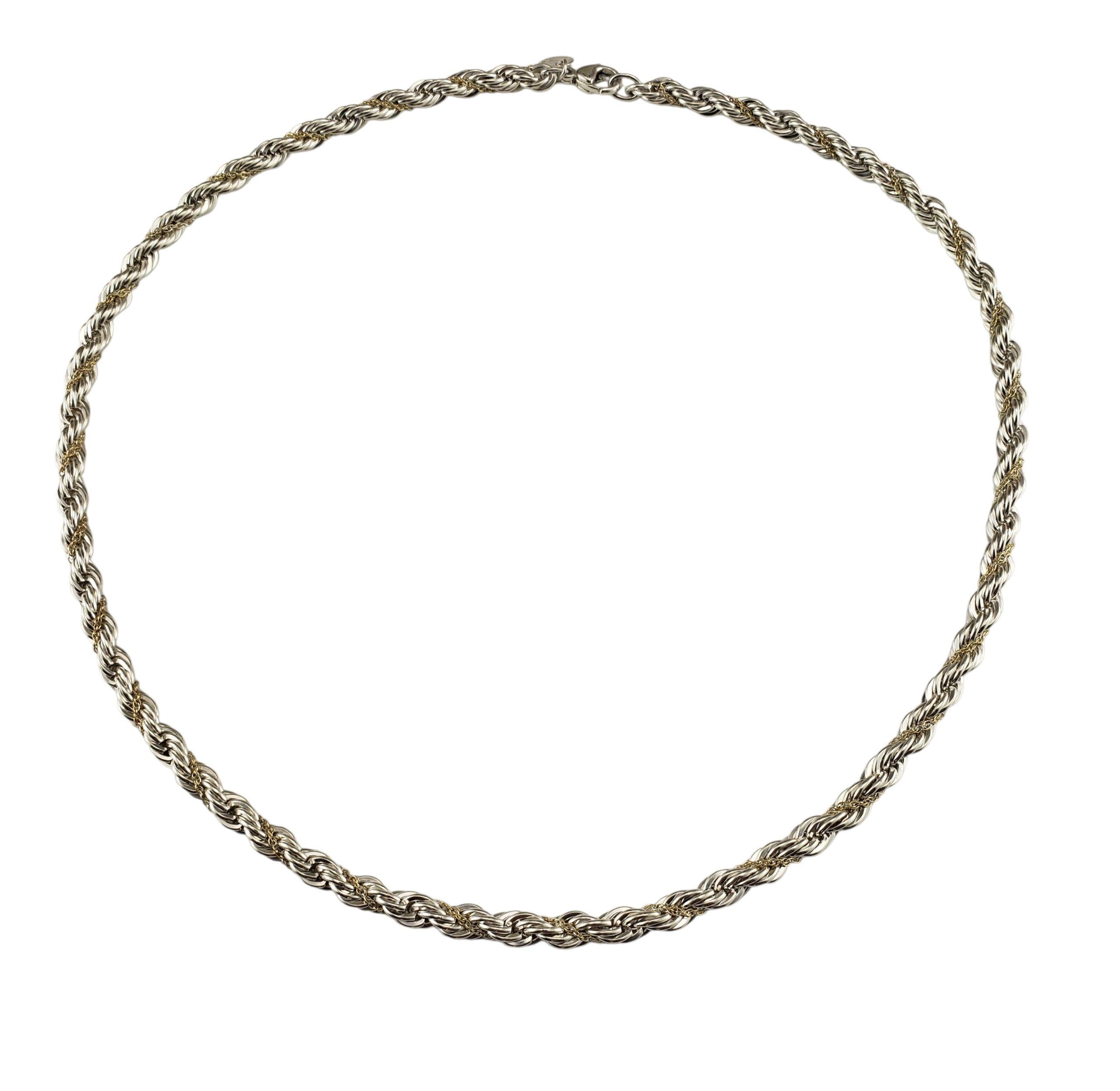 Tiffany & Co. Collana a catena in argento sterling e oro giallo 18 carati #23261