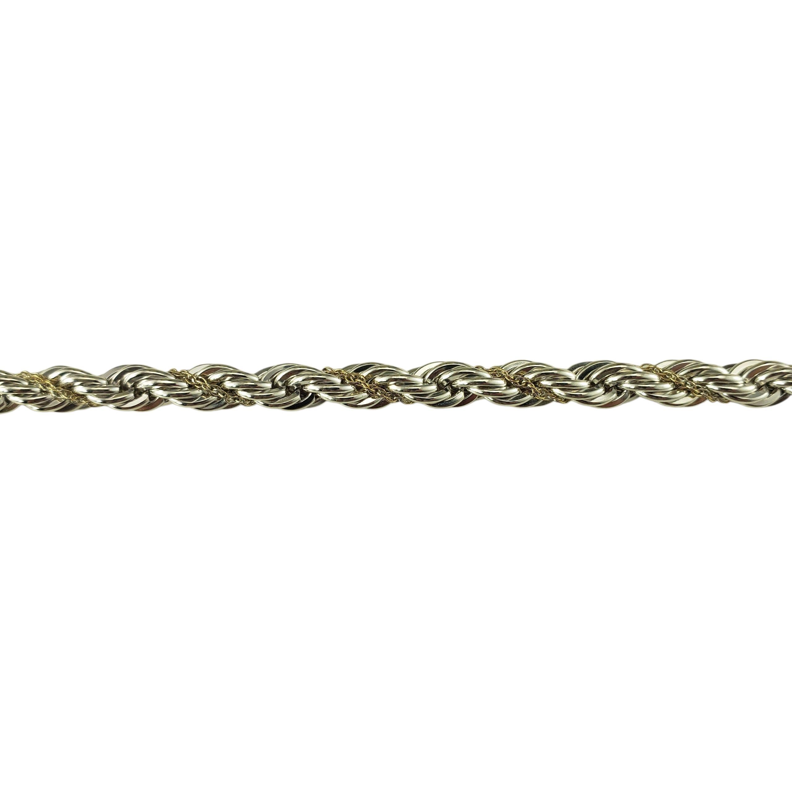 Tiffany & Co. Collana a catena in argento sterling e oro giallo 18 carati #23262 In condizioni buone in vendita a Washington Depot, CT