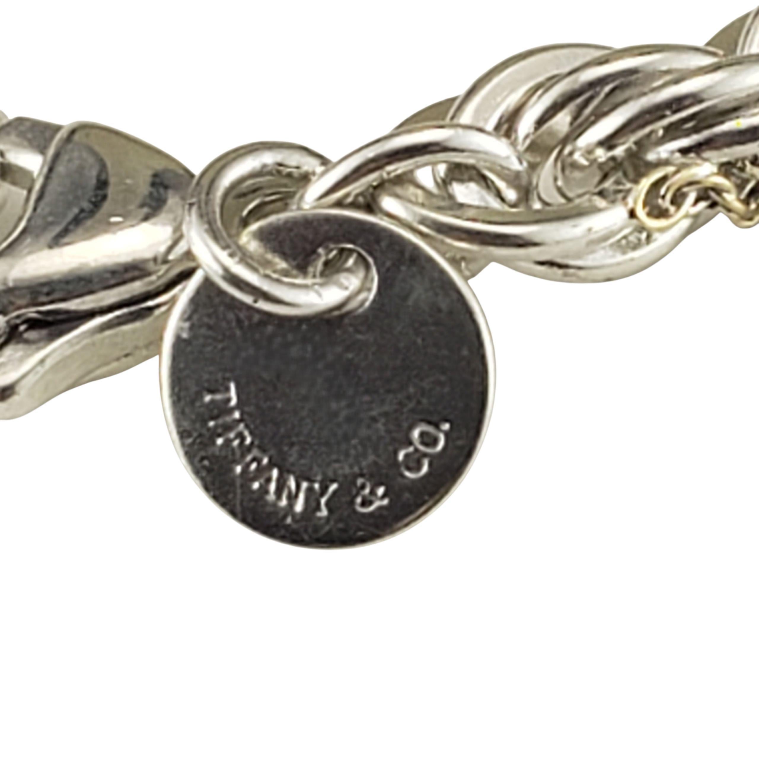 da uomo o donna Tiffany & Co. Collana a catena in argento sterling e oro giallo 18 carati #23262 in vendita
