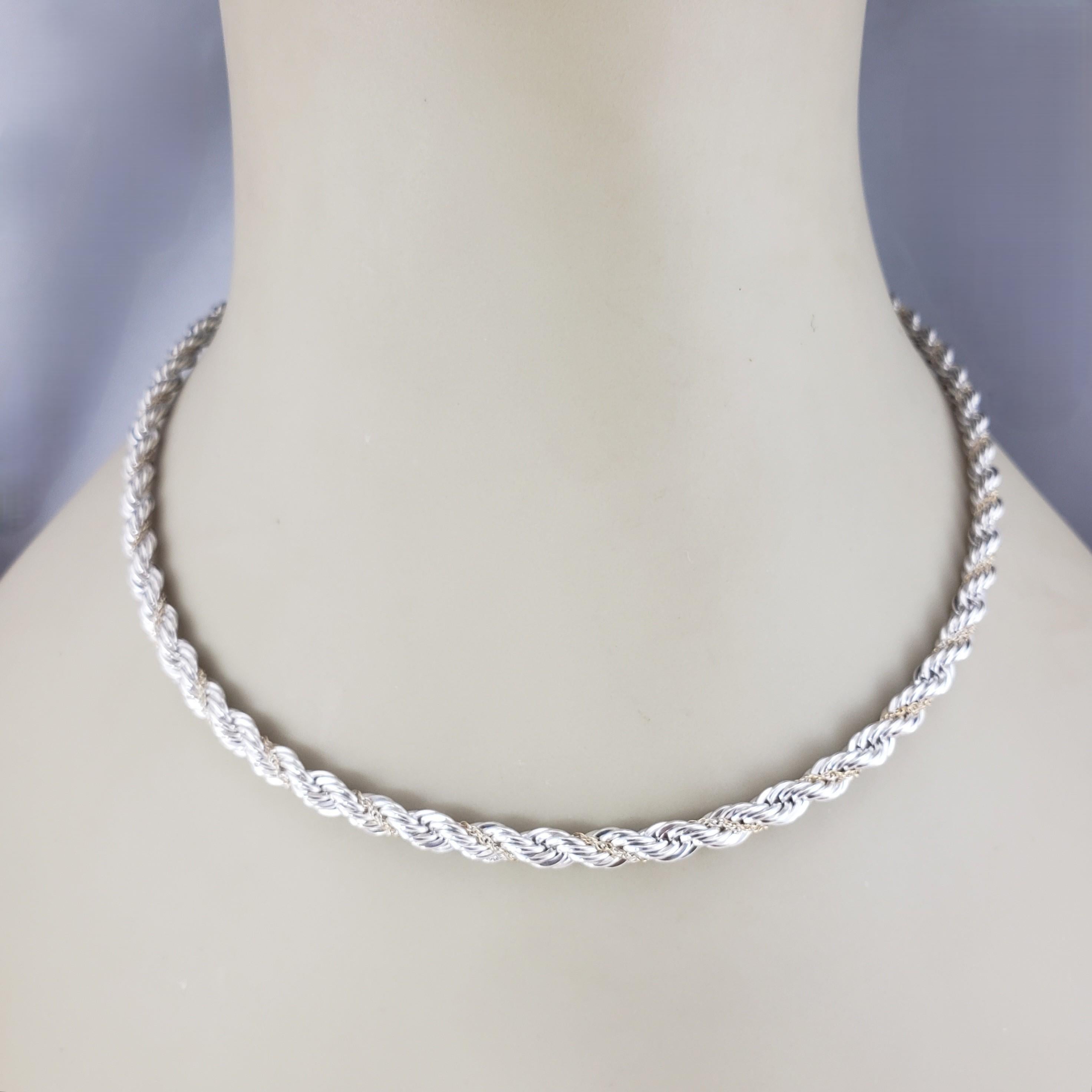 Tiffany & Co. Collana a catena in argento sterling e oro giallo 18 carati #23262 in vendita 2
