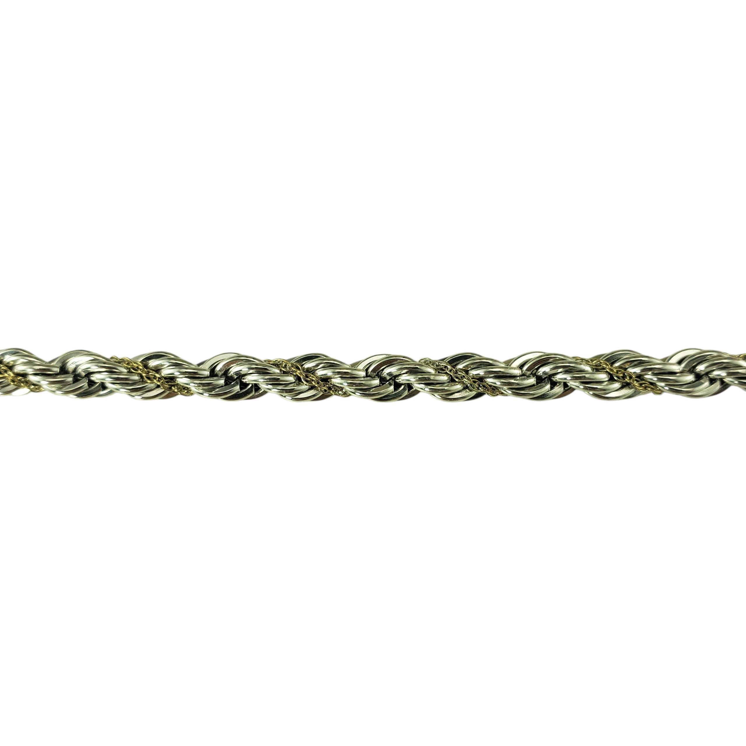 Tiffany & Co. Collana a catena in argento sterling e oro giallo 18 carati #23299 In condizioni buone in vendita a Washington Depot, CT