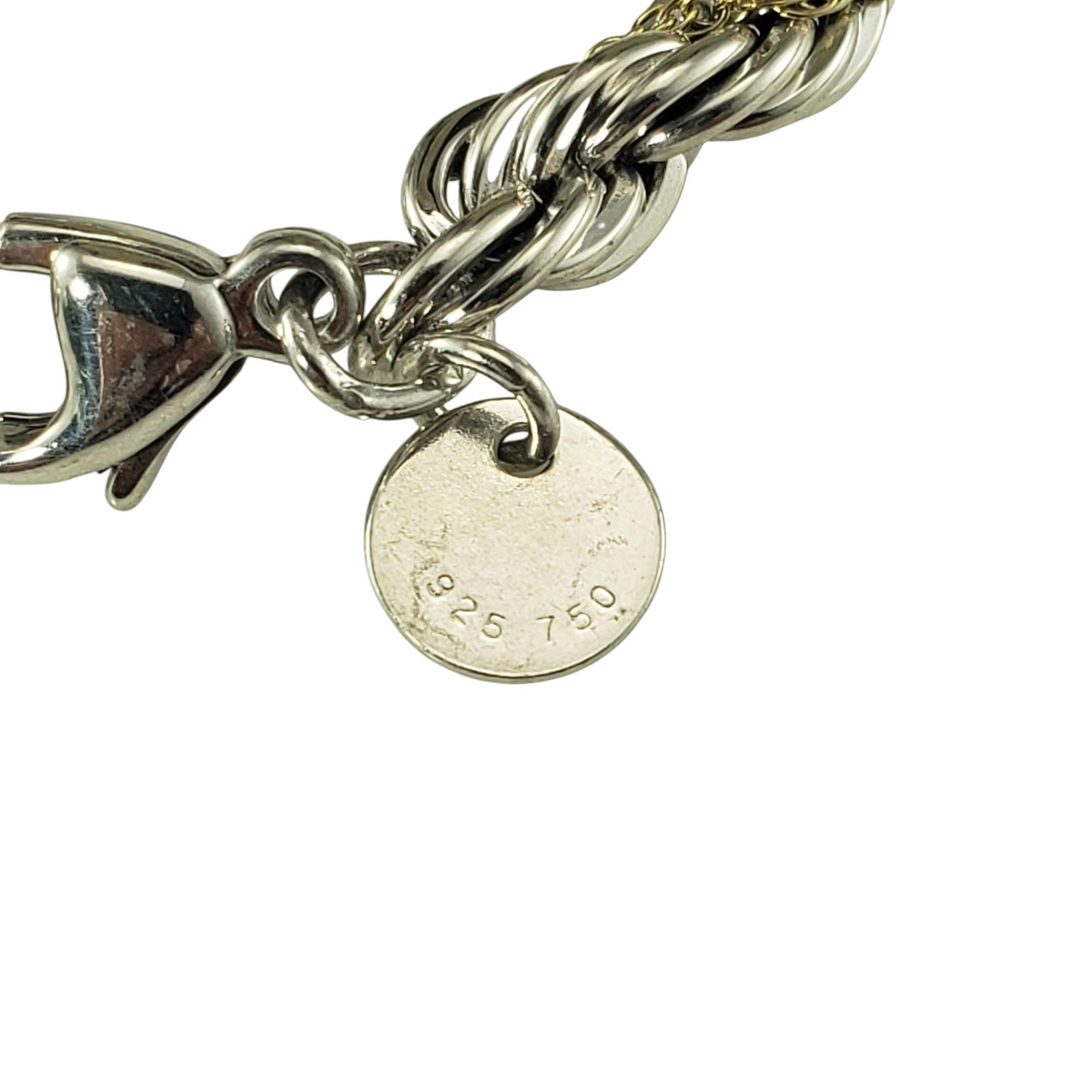 Tiffany & Co. Collana a catena in argento sterling e oro giallo 18 carati #23299 in vendita 1