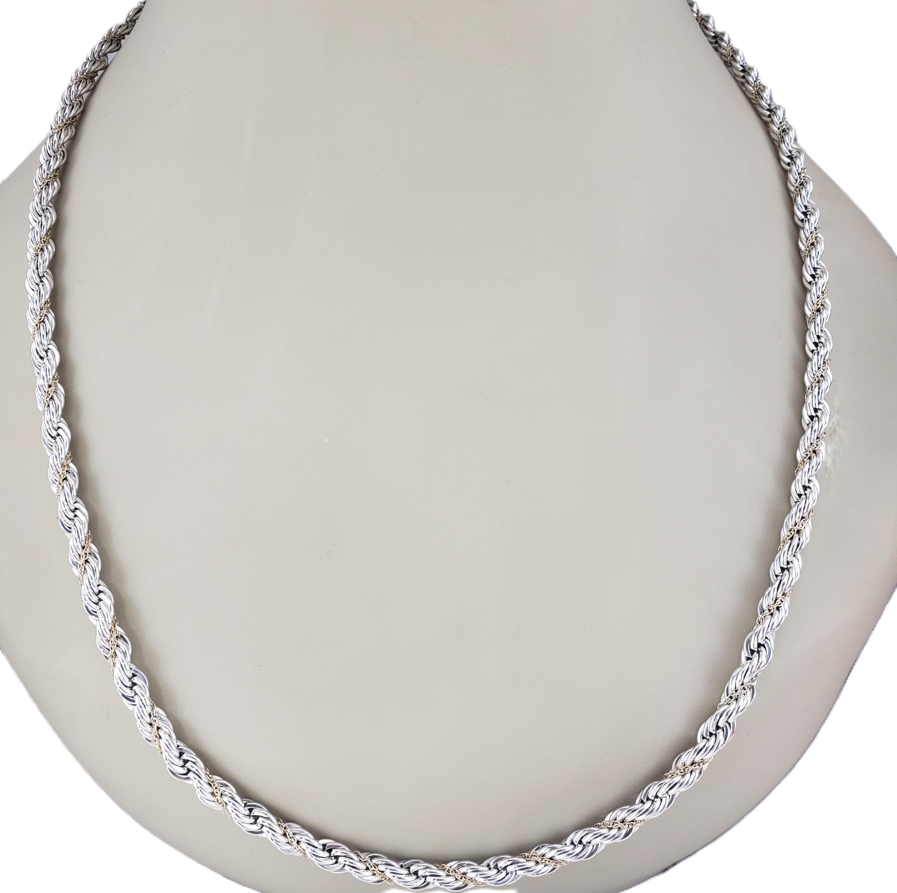 Tiffany & Co. Collana a catena in argento sterling e oro giallo 18 carati #23299 in vendita 2