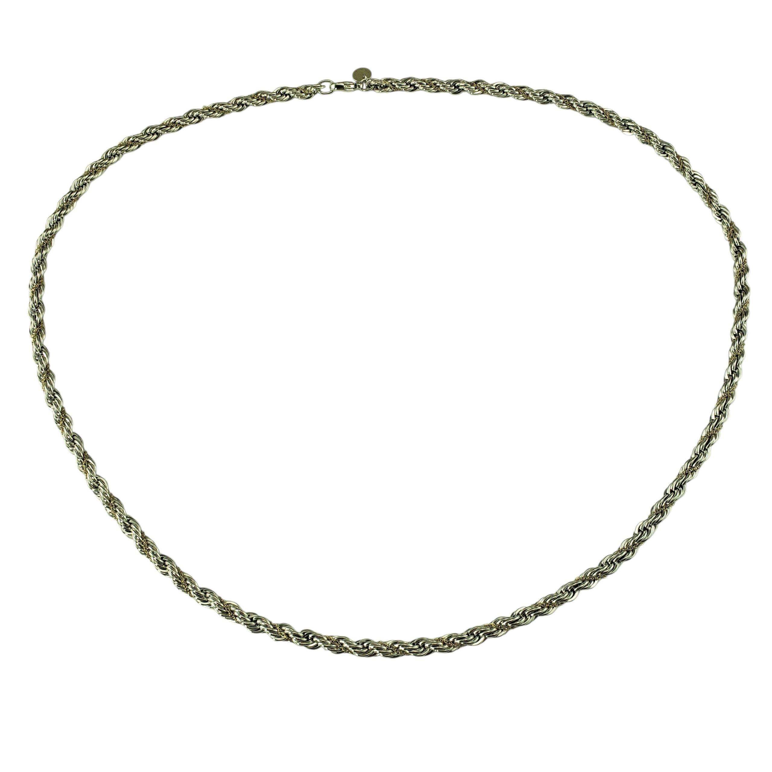 Tiffany & Co. Collana a catena in argento sterling e oro giallo 18 carati #23299 in vendita
