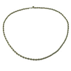 Tiffany & Co. Collana a catena in argento sterling e oro giallo 18 carati #23299
