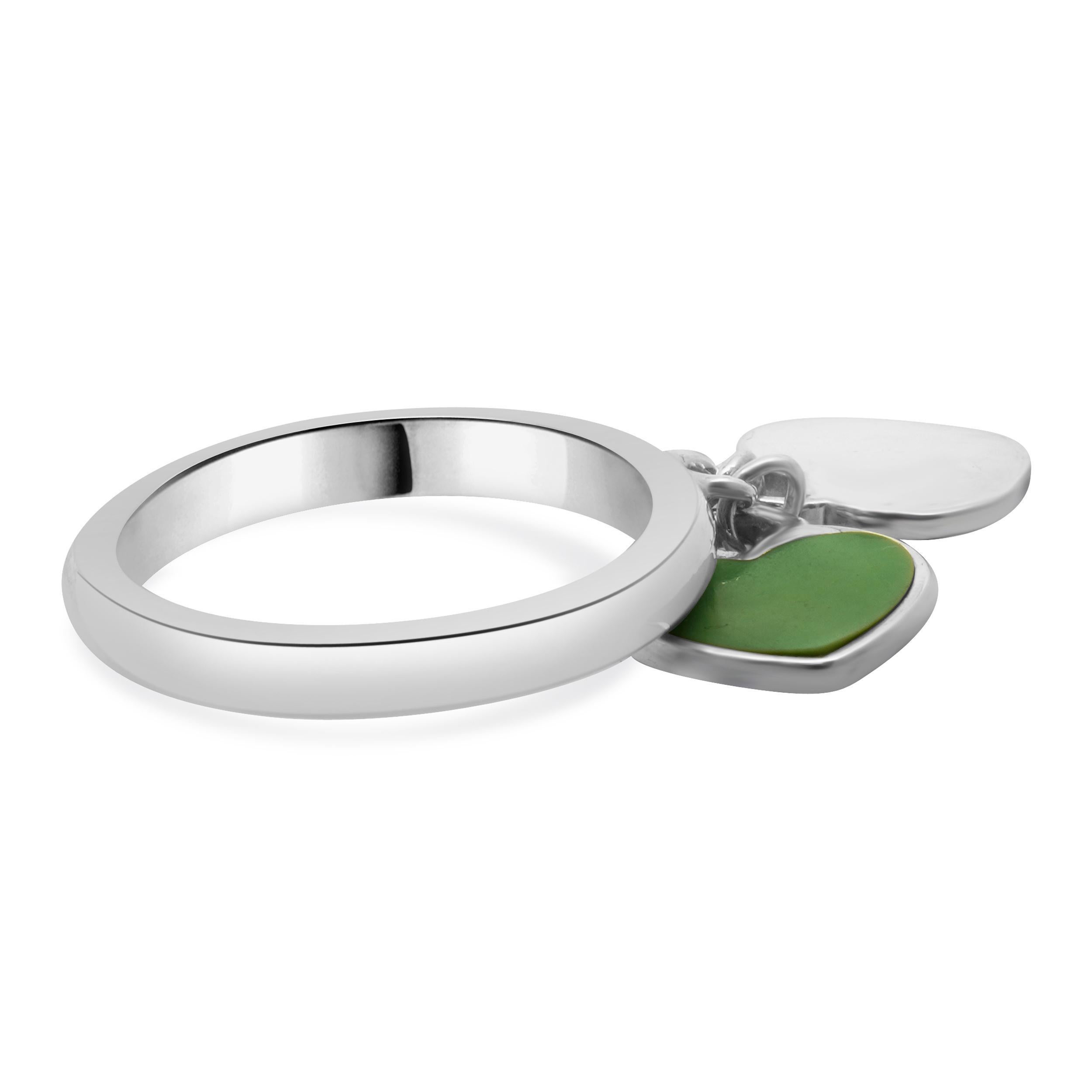 Women's Tiffany & Co. Sterling Silver and Blue Enamel Return to Tiffany Double Heart Tag