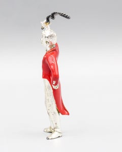 Tiffany & Co. Sterling Silver and Enamel Animal Trainer Circus Figurine