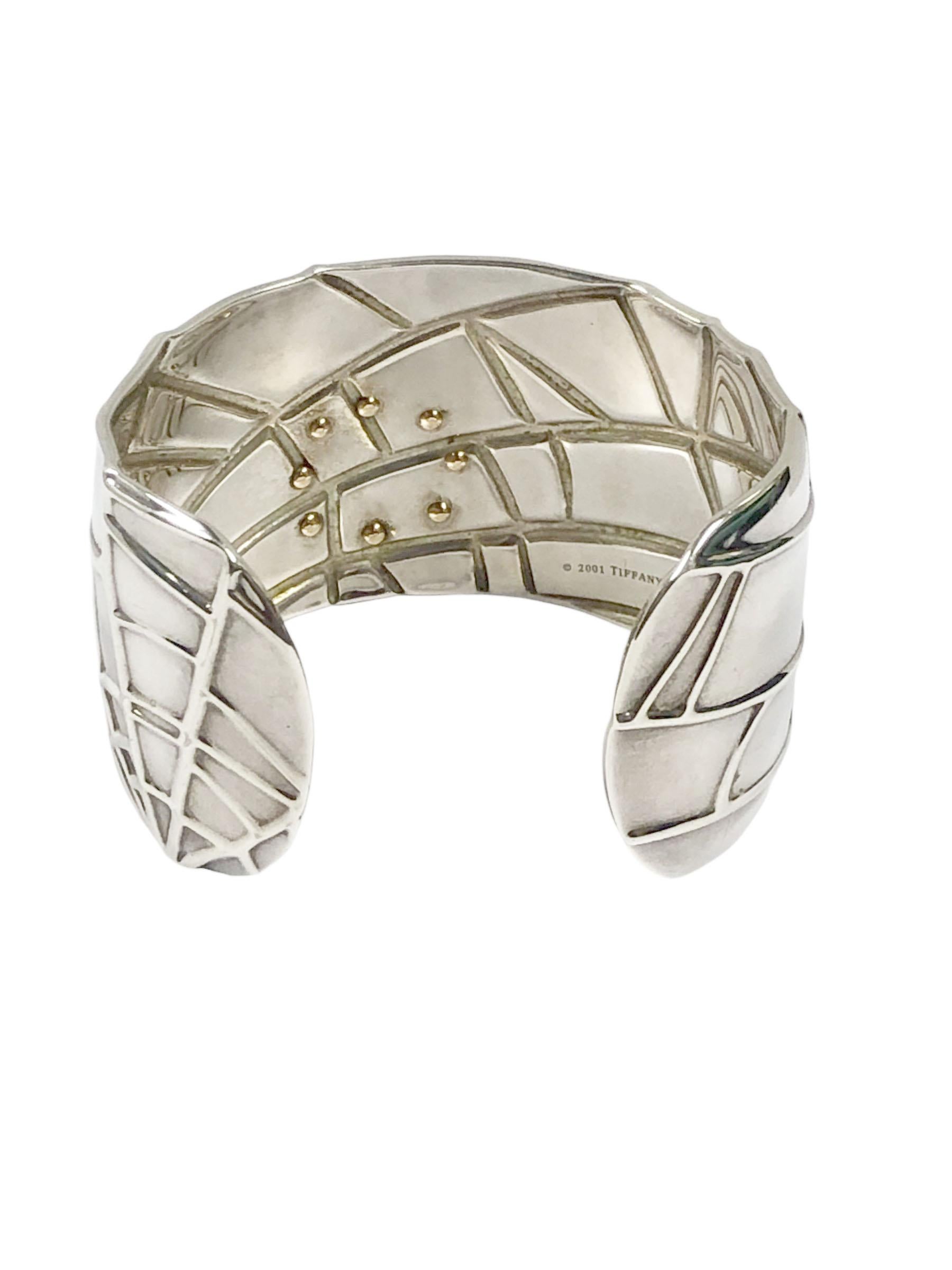 Tiffany & Co. Bracciale ragnatela in argento e oro In condizioni ottime in vendita a Chicago, IL