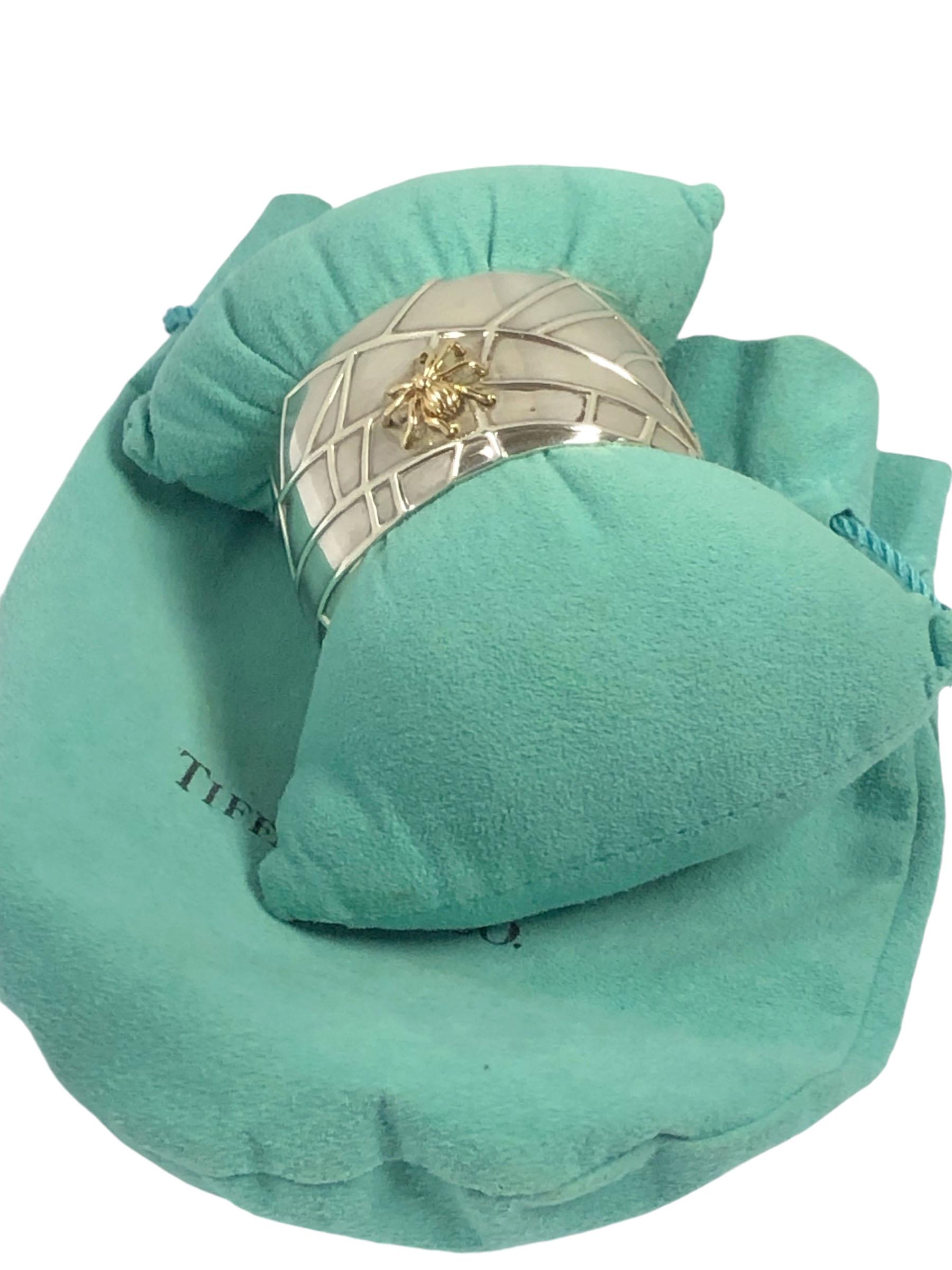 Donna Tiffany & Co. Bracciale ragnatela in argento e oro in vendita