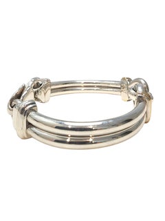 Tiffany & Co. Sterling Silver and Gold Tone Horse Bit Motif Bracelet #25586