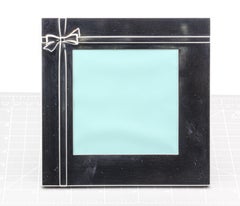 Tiffany & Co. Sterling Silber und Leder umwickeltes Geschenk Bilderrahmen