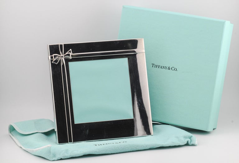 Tiffany and Co. Sterling Silver and Leather Wrapped Gift Picture