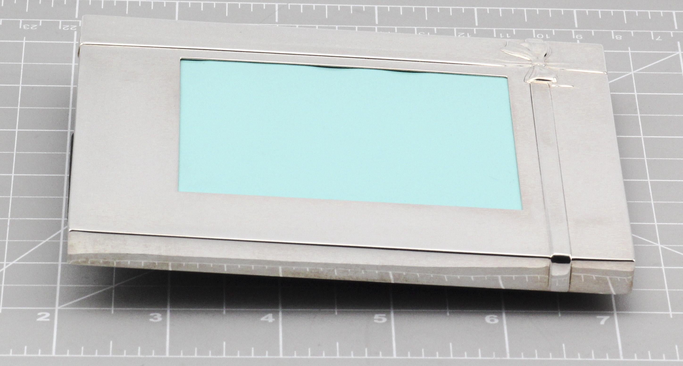 Tiffany & Co. Sterling Silver and Leather Wrapped Gift Picture Frame 5