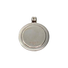 Tiffany & Co Sterling Silver and Yellow Gold Plated Logo Pendant