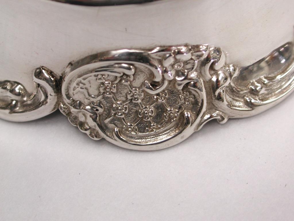 Tiffany & Co sterling silver Art Nouveau pin cushion, dated circa 1900
Heavy gauge silver with flower and scroll work.
The style is typical with that period in time.   
  