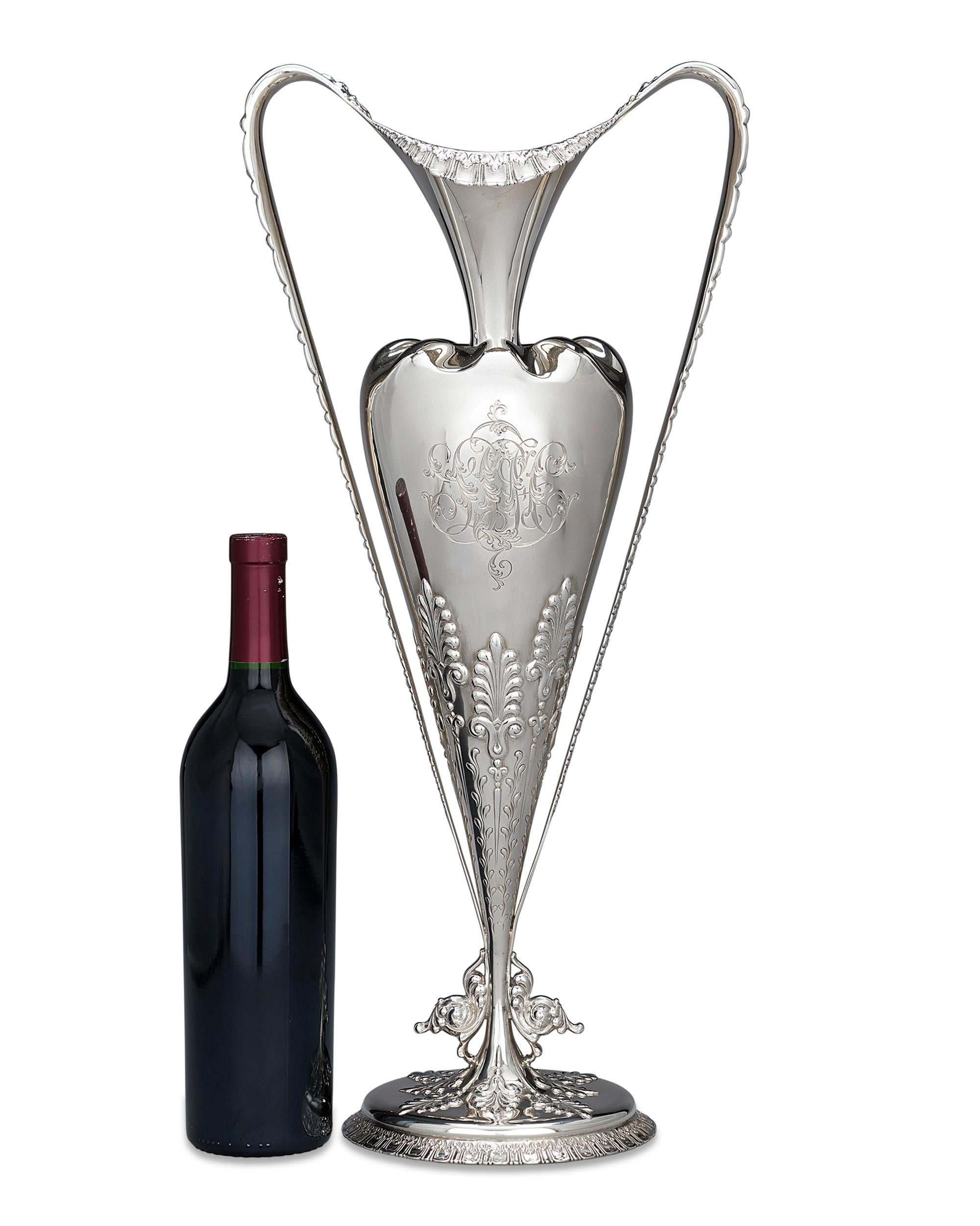 19th Century Tiffany & Co. Sterling Silver Art Nouveau Vase