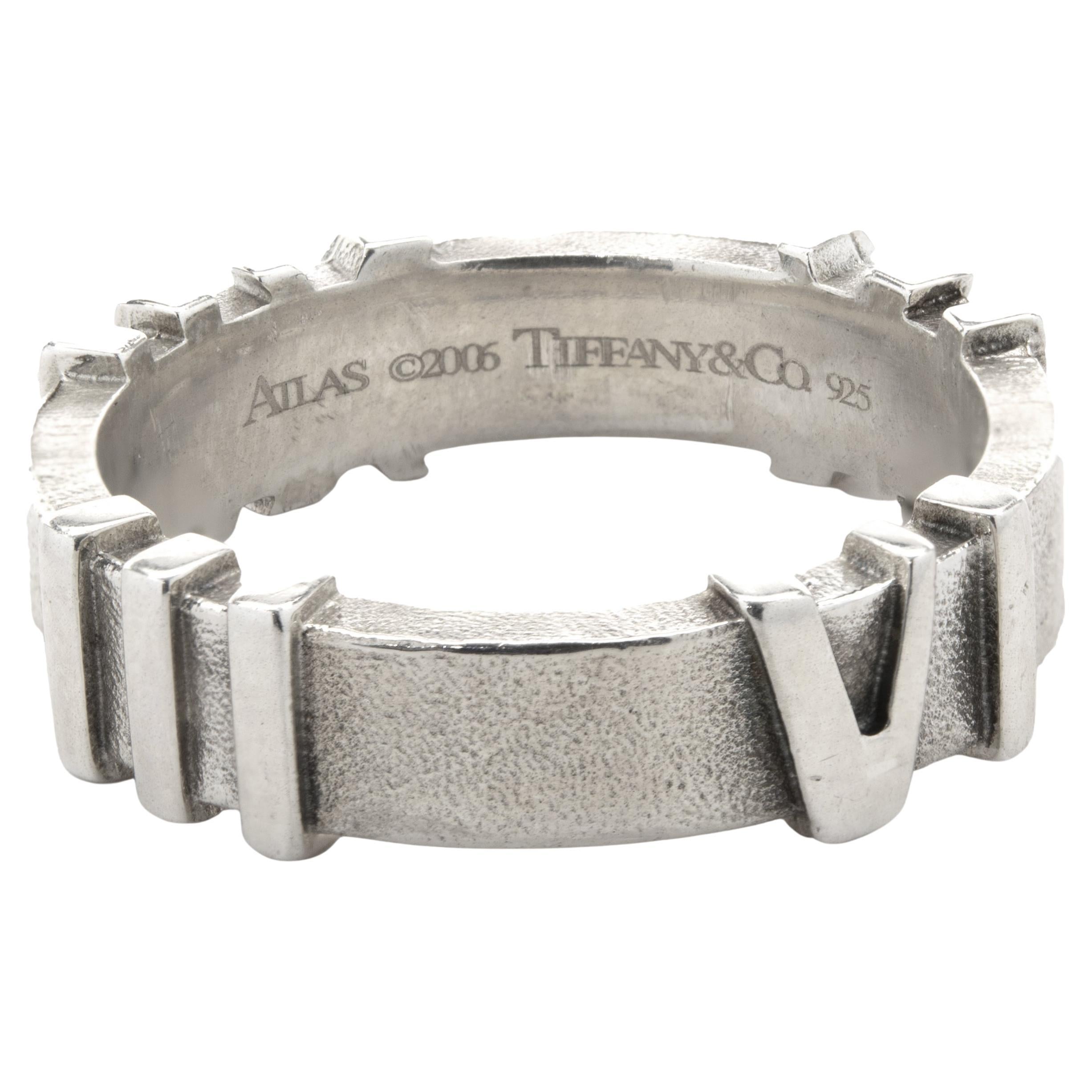 Tiffany & Co. Atlas-Ring aus Sterlingsilber