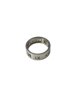 Tiffany & Co. Sterling Silver Atlas Band Ring Size 10.5 #25238