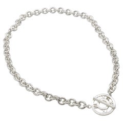 Tiffany & Co. Sterling Silver Atlas Chain Link Toggle Necklace 