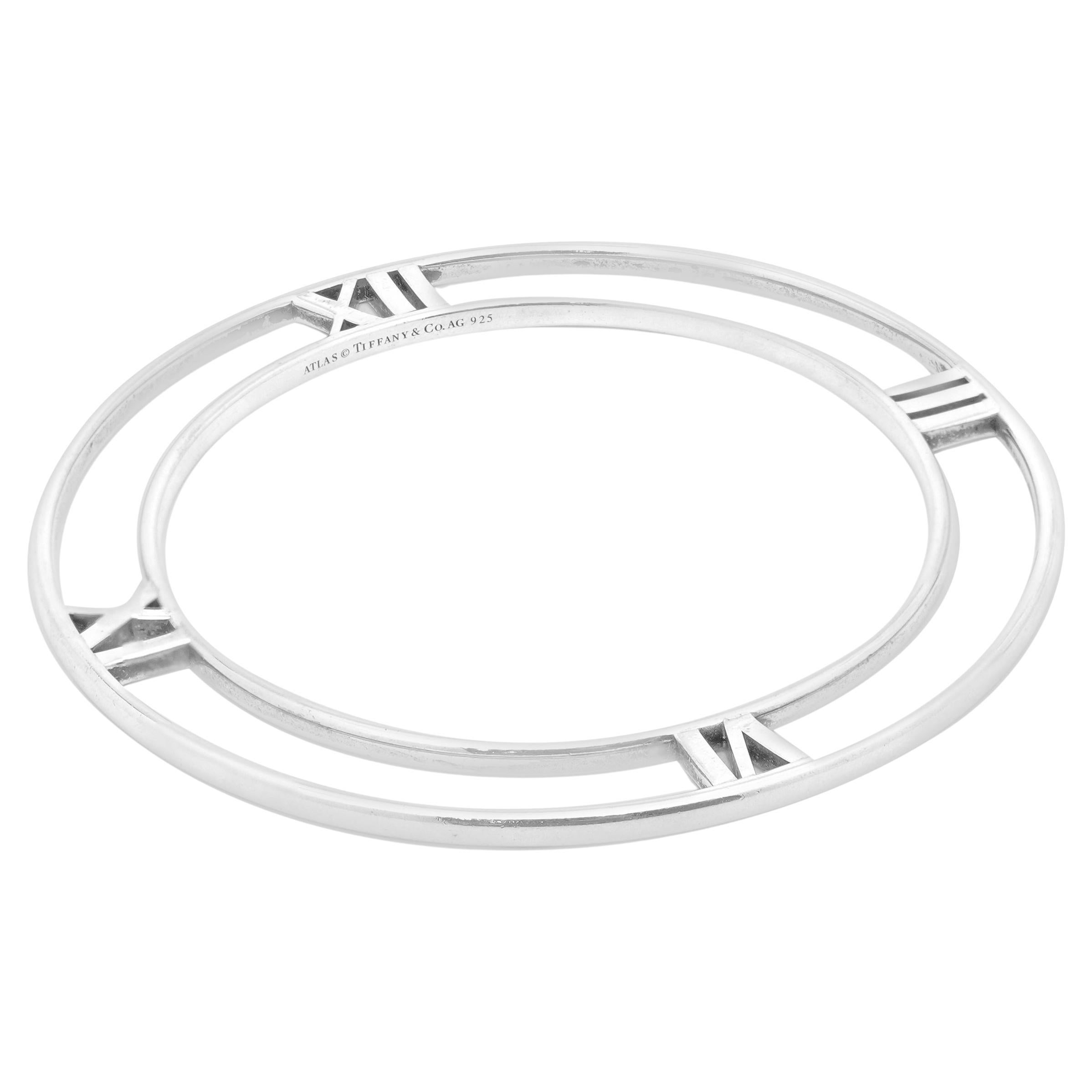 Tiffany 
Co. Sterling Silver Atlas Circle Bangle For Sale