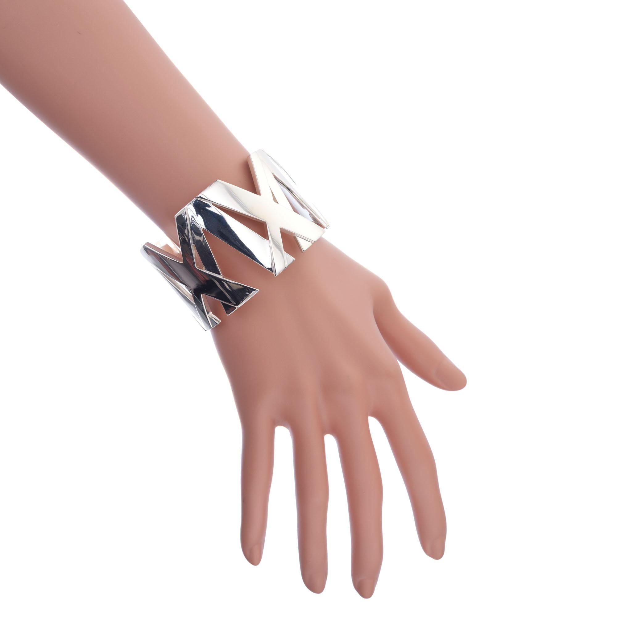 Tiffany & Co. Sterling Silver Atlas Cuff Bracelet 1