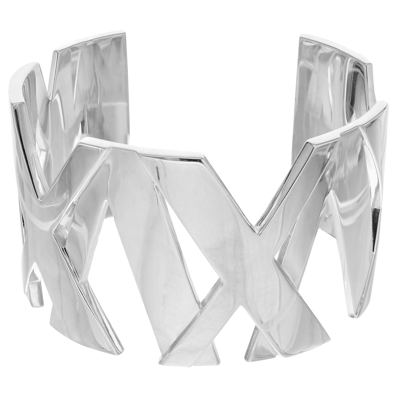 Tiffany 
Co Sterling Silver Atlas Cuff Bracelet