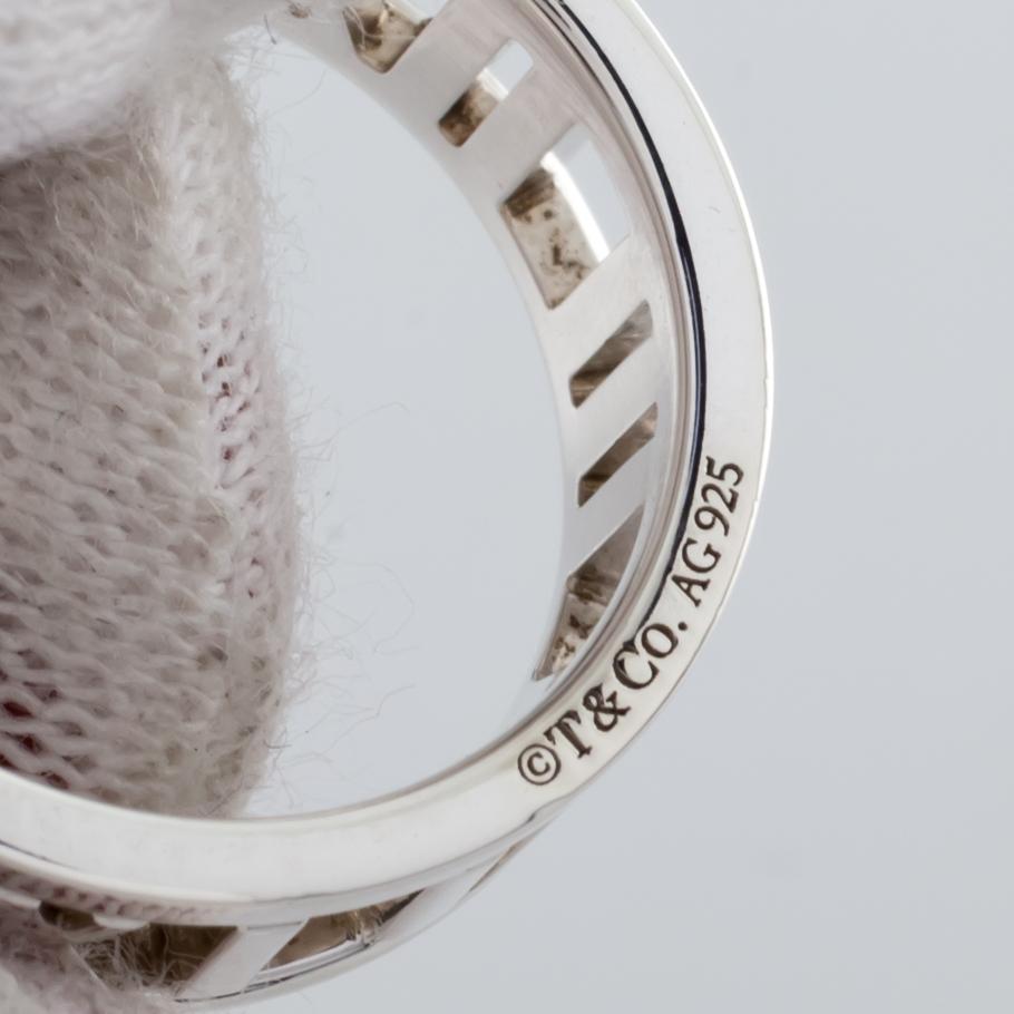 Tiffany & Co. Sterling Silver Atlas Cutout Band Ring In Good Condition In Sherman Oaks, CA