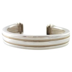 Tiffany & Co Sterling Silver Atlas Grooved Cuff Bracelet #17814