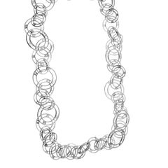 Tiffany & Co. Sterling Silver Atlas Large Round Link Necklace