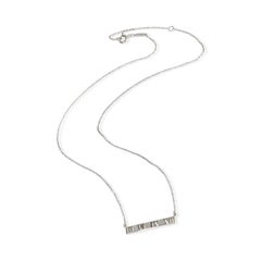 Tiffany & Co. Sterling Silver  Atlas Pierced Bar Pendant