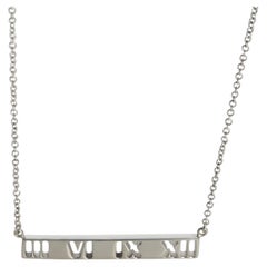 Tiffany & Co. Sterling Silver  Atlas Pierced Bar Pendant