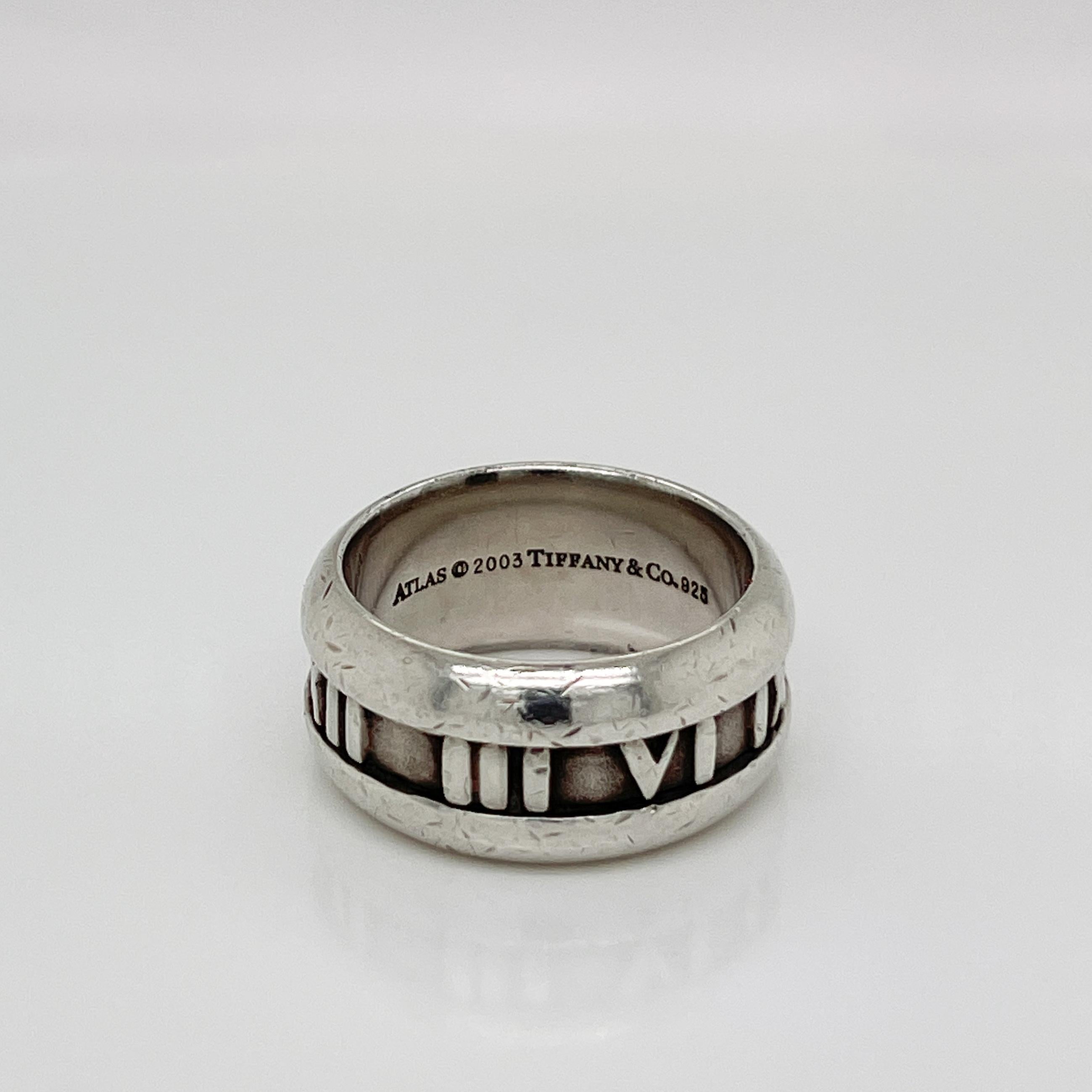 Women's or Men's Tiffany & Co. Sterling Silver Atlas Ring For Sale