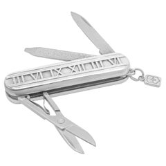 Tiffany & Co. Couteau de poche en argent A Atlas Swiss Army