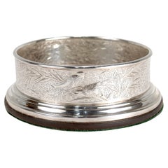 Tiffany & Co. Sterling Silber Audubon Muster Wein Untersetzer